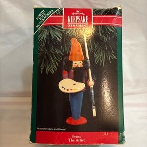 BNWOT NSO Hallmark Keepsake 1992 Nutcracker-Franz The Artist Ornament